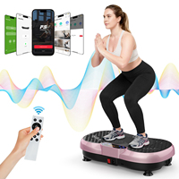 Plateforme vibrante verticale pour usage domestique avec contrôle par application, 99/199 niveaux de vitesse, machine d'exercice de fitness pour brûler la graisse du corps entier