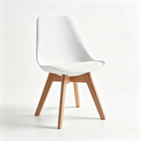 Chaises de restaurant au design minimaliste, ergonomiques, en plastique PP, pour usage commercial, domestique, loisirs, salons de thé, écoles, maisons d'hôtes