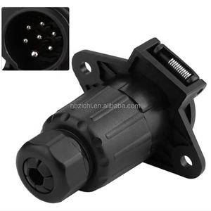 Cables OEM adaptadores de 7 vías remolque 24V 7 pines enchufe de remolque conector de remolque reemplazo para coche semirremolque camió<span class=keywords><strong>n</strong></span> caravana luces - Product Image 1