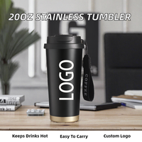 Gobelet à café moderne JUNVOY avec couvercle coulissant, 20 oz, revêtement poudré, acier inoxydable 316, isolation sous vide, sans BPA, maintien thermique de 6 à 12 heures