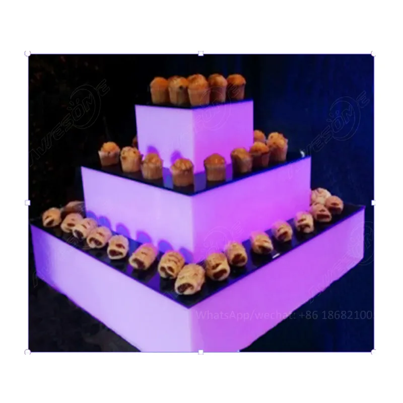 פירמידת מגדל אקריליק Cupcake Stand