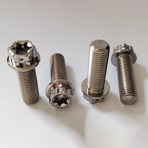 Gr5 Titan Bu Lông M10 * 30Mm Nhà Máy Giá <span class=keywords><strong>Hex</strong></span> Mặt Bích Đầu Torx Bu Lông Bên Trong Mận Hoa Vít - Product Image 5
