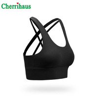 Soutien-gorge de sport personnalisable pour femme avec logo – Idéal pour la course et le yoga – Soutien dorsal, absorption des chocs, boutons avant ajustables, coussinets amovibles