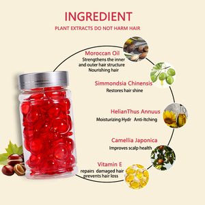 Prix d'usine Huile capillaire de traitement aux vitamines pures Capsule de croissance des cheveux Sérum capillaire <span class=keywords><strong>Kératine</strong></span> naturelle Capsules de vitamines pour cheveux pour hommes et femmes - Product Image 2