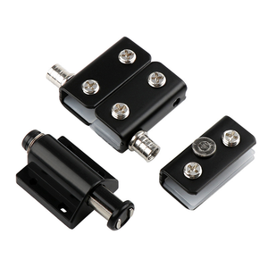 Moderno Aço Inoxidável Preto Pé U Clipe Duplo Único Toque Magnético Dobradiça Porta Armário - Product Image 2