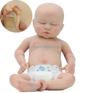 Customized silicone baby doll 18inch full platinum body reborn real baby