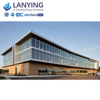 Bâtiment préfabriqué en acier lourd pour église, école, hôtel, centre commercial, salle de sport - Certifié ASTM, soudage sur mesure disponible