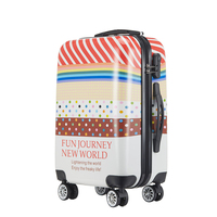 Valise de voyage à roulettes personnalisée, imprimée, durable et luxueuse, unisexe, en fer/aluminium, ensembles de bagages 20/24/28 pouces