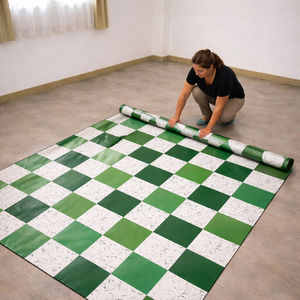 XH28903 PVC-Bodenmatte für den Philippinischen Markt Gummierte Linoleum-Vinyl-Schwamm-Bodenbeläge Rolle Kunststoff-Teppich-Abdeckung - Product Image 1