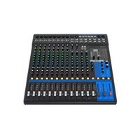 Console de mixage numérique compacte MG16XU, 16 entrées, sortie XLR, alimentation fantôme 48V pour l'enregistrement vocal et d'instruments