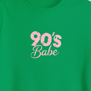 เสื้อยืดแขนยาวผู้หญิงสไตล์ยุค 90s Y2K  ลายโลโก้พิมพ์ด้วยความร้อน คอกลม แฟชั่นทันสมัย ผ้ายืด/โพลีเอสเตอร์ - Product Image 1