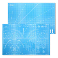 Planche à découper double face 3 couches XinyiArt, tapis de découpe auto-cicatrisant A3, tapis de découpe rotatif pour travaux manuels et tissus