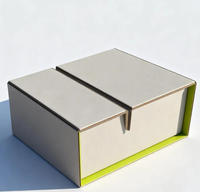 Boîte en carton gris de luxe, pliable, portable, réutilisable, en matériaux recyclés, avec logo personnalisé, nouvelle conception, pour les grains de café