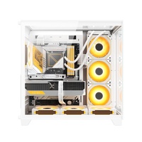 AntarcChill OEM Manufacturer Custom White ATX Computer Case Cases Towers RGB Gamer PC Chassis Desktop Casing Gaming PC Case