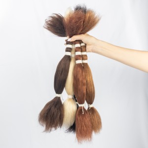 Extensions de cheveux vierges brésiliens en gros, bruts, en vrac, style bohème, ondulés et mouillés, pour tresses au crochet, style de cheveux naturels pour le tressage - Product Image 5