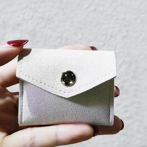 Pochette cadeau en velours avec logo personnalisé, petit sac en microfibre suédée pour collier, bracelet, boucles d'oreilles, emballage pour bijoux - Product Image 4