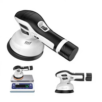 Polisseuse de voiture sans fil économique à double action, moteur à balais 380W, orbite 9mm, plateau 125mm, 6 vitesses 2600-5800 tr/min pour le detailing automobile