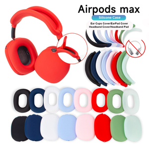 5 en 1 housse en silicone pour AirPods Max <span class=keywords><strong>casque</strong></span> oreillette tasses housse bandeau couverture pour AirPods Max protecteur de peau douce - Product Image 4