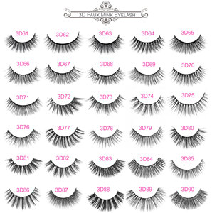 3D62 silk 3d tabs synthetic eyelash personalized with Packing box - Product Image 4