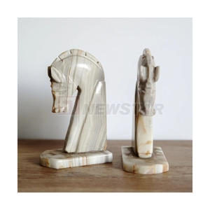 Customized Natural Marble <b>Bookends</b> Wholesale For Household Interior Decoration - Product Image 2