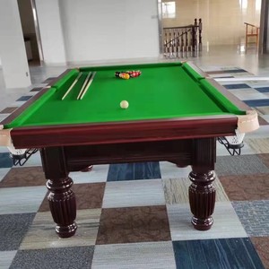 Table de billard américaine en bois rectangulaire avec tapis vert, jeu de billard pour tous les âges, fabriqué en Chine - Product Image 1