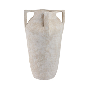Vaso moderno alto e testurizzato con manici per soggiorno, vaso decorativo per fiori per camera da letto, ufficio, decorazioni per la casa - Product Image 3