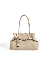 Sac à bandoulière multifonctionnel en cuir véritable, grande capacité, style minimaliste, nouvelle tendance 2027, vente en gros, personnalisation usine