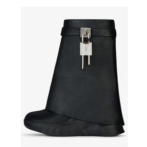 2024 automne hiver commerce extérieur grande taille botte romaine courte fermeture éclair talon <span class=keywords><strong>compensé</strong></span> Super haut talon respirant bottes femmes - Product Image 6