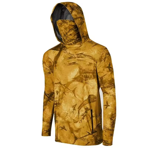 Upf 50 abbigliamento da pesca con prestazioni personalizzate Jersey abbigliamento da uomo con cappuccio felpa Uv manica lunga camicia da pesca - Product Image 1