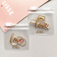 Sacs Cadeaux Ziplock en Gros Pochette à Bijoux Collier Bracelet Transparente Petite Sacoche à Fermeture Éclair en PVC Logo Personnalisé pour Bijoux