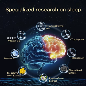 Comprimés de sommeil pour adultes Perseek avec supplément à croquer GABA L-théanine 5-HTP-Calm-Plex - Product Image 5