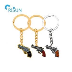 Personalizzato in fabbrica 3D teschio Cross Gun pistola sparatutto con lancia <span class=keywords><strong>per</strong></span> arma da fuoco Llavero portachiavi portachiavi personalizzato <span class=keywords><strong>per</strong></span> pistola portachiavi - Product Image 6