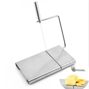 पनीर मक्खन Slicer स्टेनलेस स्टील तार कटर बोर्ड पनीर काटने गैर पर्ची आधार के साथ टिकाऊ हाथ उपकरण रसोई सामान