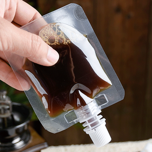 Biểu tượng tùy chỉnh trong suốt nước trái cây đóng gói túi đứng lên Spout <span class=keywords><strong>Pouch</strong></span> cho uống Túi - Product Image 3
