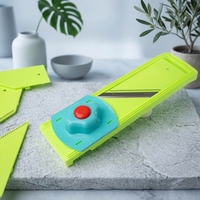 Mandoline Snijder 1.7mm Julienne Handmatige Groentesnijder Veiligheidshouder Keukenhulpje
