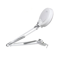 Loupe de bureau à pince avec lumière LED, col de cygne flexible, loupe mains libres pour la lecture, la soudure, la réparation, l'artisanat, Onestopelectronic