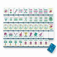 Juego de Mahjong de Fútbol Americano de Lujo Personalizado, Diseño Acrílico de 4 Capas, Festivo y Conmemorativo para 4 Jugadores, Uso Universal