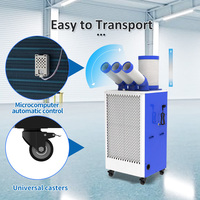 GREENFLY/JJPRO Nuevo Aire Acondicionado Portátil Comercial de 26000 BTU con 3 Mangueras y Enfriamiento Potente para Almacenes/Sótanos/Hoteles/Talleres