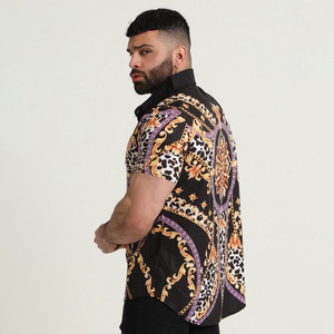 <span class=keywords><strong>2022</strong></span> été nouveaux vêtements pour hommes européen américain rétro <span class=keywords><strong>tendance</strong></span> imprimé Cardigan manches courtes décontracté mode Offre Spéciale Anti-rides - Product Image 3