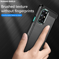 Bonne qualité pour oneplus 8t coque arrière de téléphone, couverture mobile en fibre de carbone TPU pour oneplus 8t