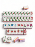 Nouvelles Tuiles de Mahjong Américaines Orange 2026 en Acrylique à Quatre Couches pour la Maison, les Voyages, les Loisirs et le Divertissement