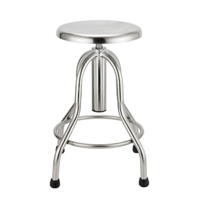 Mu Zixing Round <b>Bar</b> <b>Stool</b> Stainless Steel Height <b>Adjustable</b> Rotating Chair For <b>Bar</b> Daily Use - Product Image 2