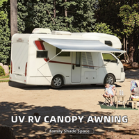 Auvent rétractable automatique imperméable et résistant aux UV pour camping-car et caravane, idéal pour le camping en plein air et les excursions à la plage