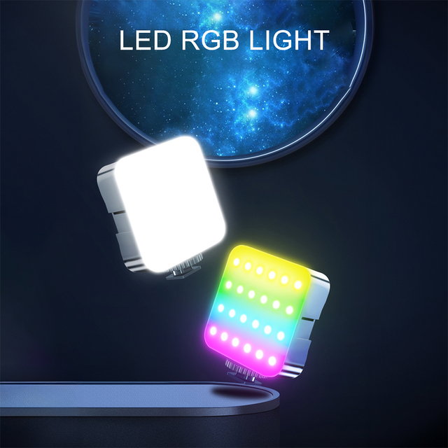 Video Shooting Phone Light Led Fill Mini Rechargeable Selfie Camera Clip-on LED Light Buit-in Video Conference Pocket Vlog Light