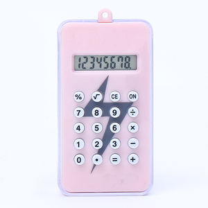 Mini calculatrice de poche personnalisée pour les élèves, les enfants, avec écran LCD, piles, calculatrice de poche portable - Product Image 3
