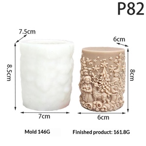 Stampi in Silicone per Regali Natalizi da Ragazza, Utilizzabili per Creare Gesso, Resina, Torte, Candele e Regali - Product Image 2