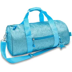 กระเป๋าดัฟเฟิลสำหรับเดินทางมีกลิตเตอร์,กระเป๋าสำหรับเด็กค้างคืนกระเป๋าเต้นรำกระเป๋ายิมสำหรับเด็กผู้ชายและเด็กผู้หญิง