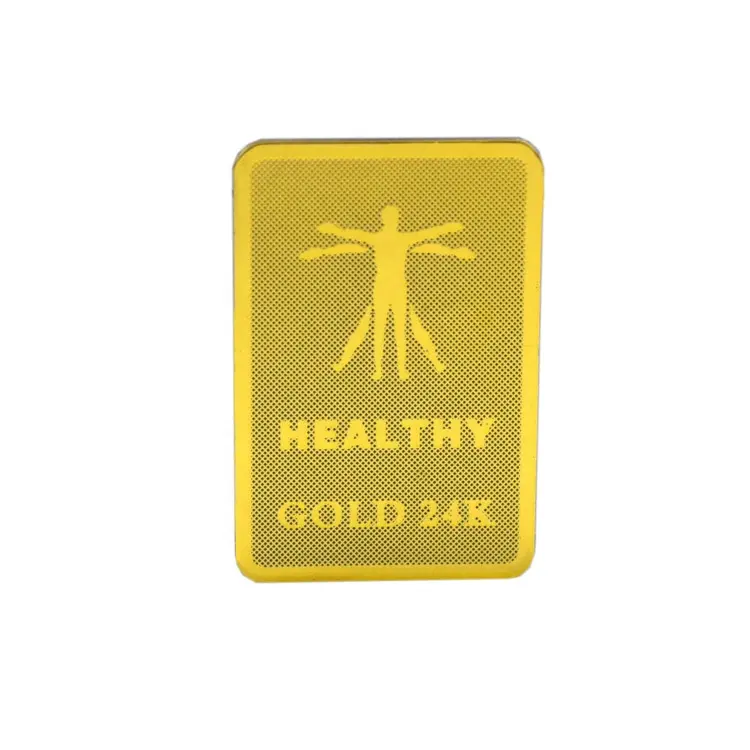 24K Goud Quantum Schild Anti-Straling Sticker Emf Emr Bescherming Voor Mobiele Telefoons Stijlvolle Telefoon Huid