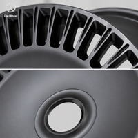 Jantes en alliage forgé DW Satin Black Turbine Disc 17 18 19 20 pouces 5x114.3 Garantie à vie pour Cadillac Escalade ESV V