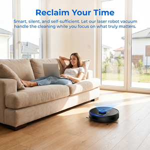 Smart Robot Vacuum Cleaner, Strong Suction Robotic Vacuum with APP/WiFi Control, Wet Dry for Pet Hair, Hard Floor Carpet - Product Image 3